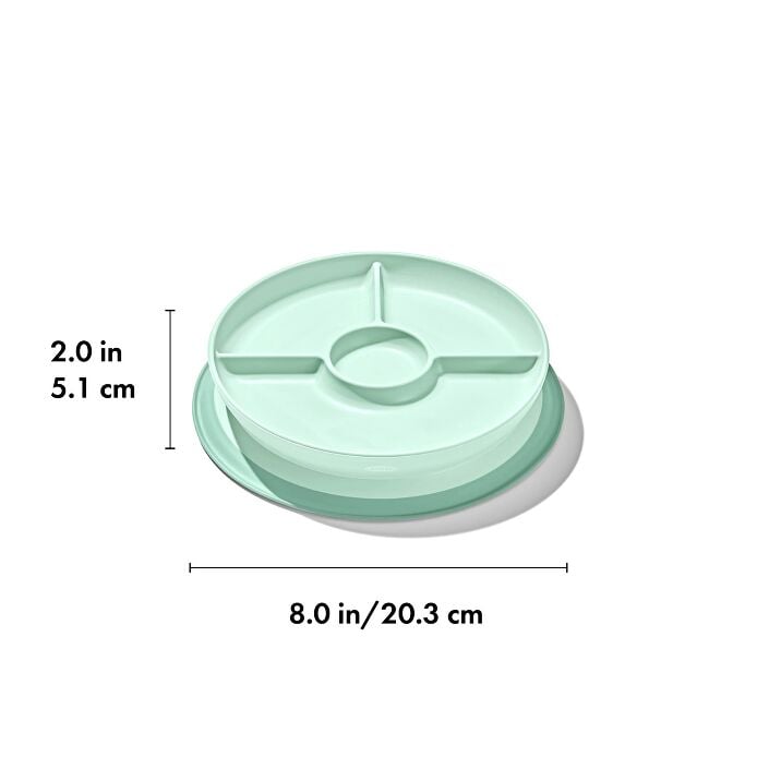 Stick & Stay Suction Divided Plate - US 0980