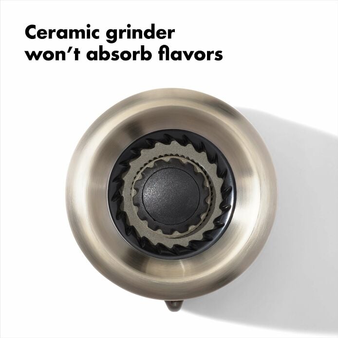 Contoured Mess-Free Salt Grinder - US 9898