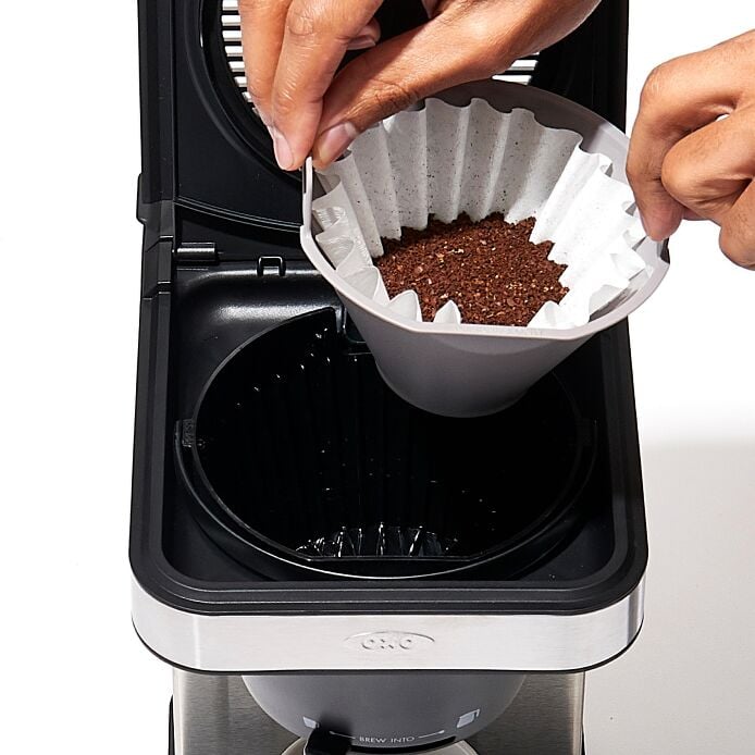 8-Cup Coffee Maker with Podless Single-Serve Function and Glass Carafe - US 1422