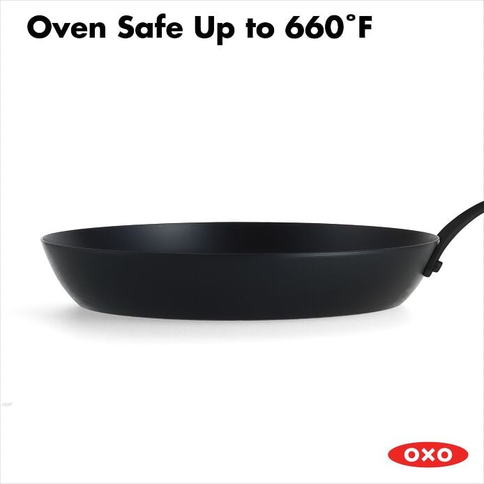 Carbon Steel Obsidian Series 10-Inch Frypan with Silicone Sleeve - US 9151