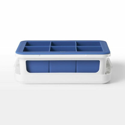 Covered Silicone Ice Cube Tray-Large Cube - US 3777