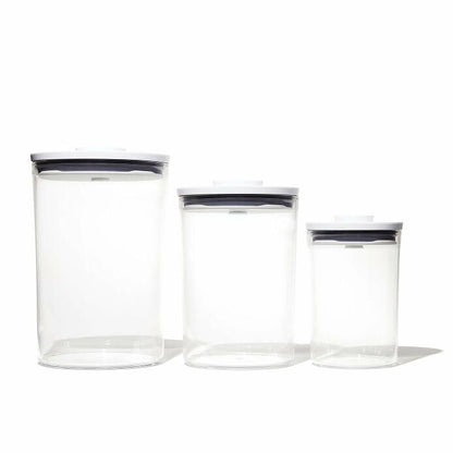 3-Piece POP Round Canister Graduated Set - US 8417