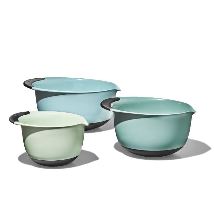 3 Piece Mixing Bowl Set - Cadet Blue, Tower Grey, Jade - US 4964