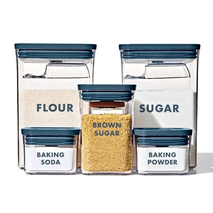 8-Piece Prelabeled Baking POP Container Set – Storm Blue - US 8487