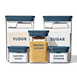 8-Piece Prelabeled Baking POP Container Set – Storm Blue - US 8487