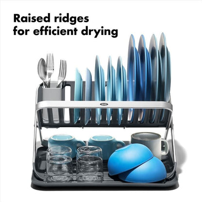 OXO Good Grips Aluminum Fold Flat Dish Rack - US 6755