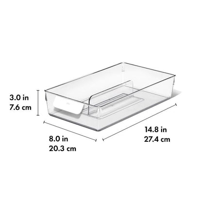 Adjustable Refrigerator Storage Bin - US 6359