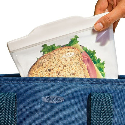 Silicone Reusable Bag - Sandwich Bag (28 oz) - Oat - US 3229