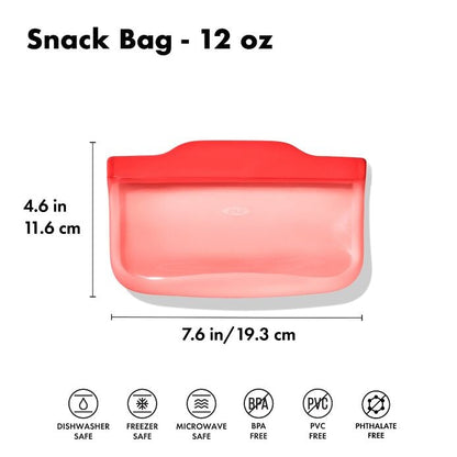 Silicone Reusable Bag - Snack Bag (12 oz) - Watermelon - US 7069