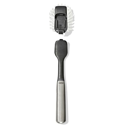 Steel Dish Brush with Replaceable Head - US 6943