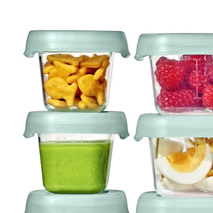 12-Piece Baby Blocks Food Storage Container Set - Opal - US 4112
