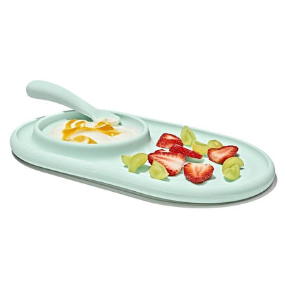 Textured Suction Plate & Spoons Set – 3-Piece - US 2100