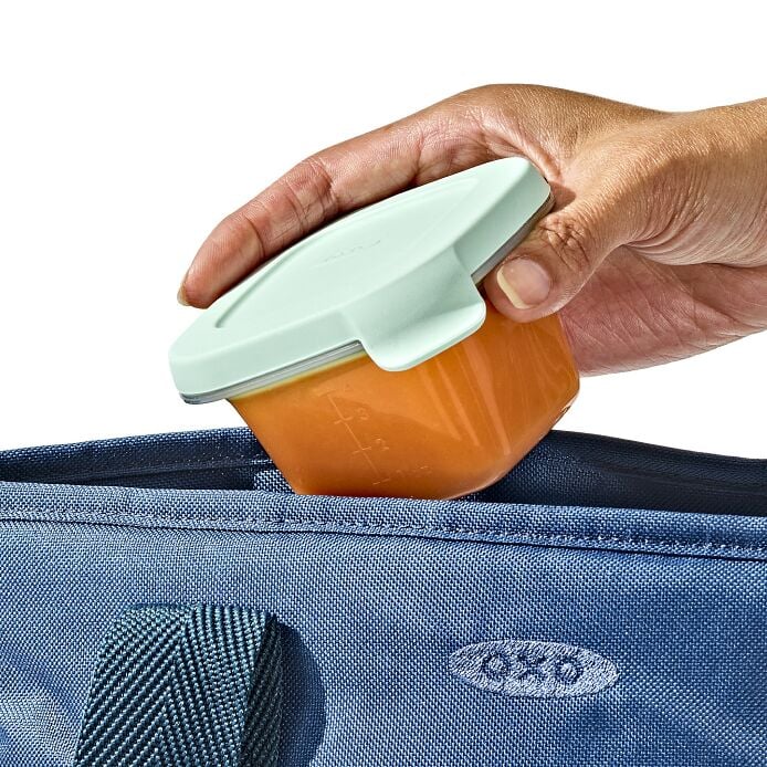 Silicone Baby Blocks Food Storage Containers (4 oz) - Opal - US 7290
